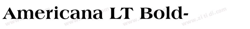 Americana LT Bold字体转换